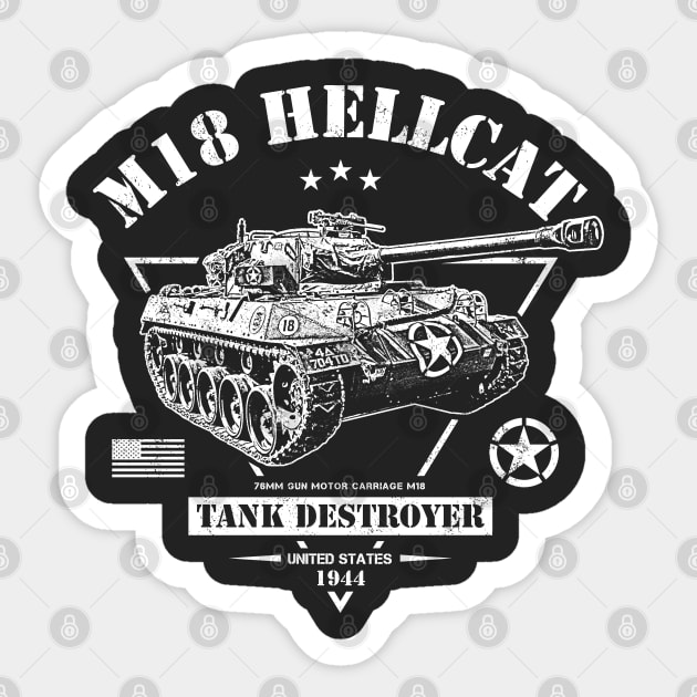 M18 Hellcat Sticker by Military Style Designs
